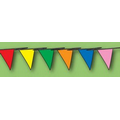 100' Rockets Triangle Panels Plastic-Cloth Pennant String